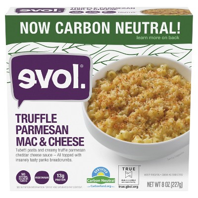 Evol Frozen Truffle Parmesan Macaroni And Cheese Bowl - 8oz : Target