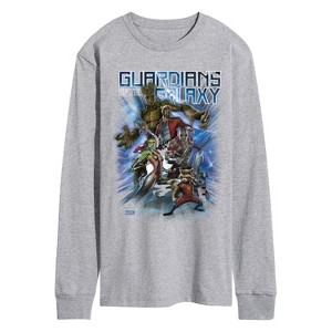 Men's - Marvel - Guardians of the Galaxy Star Burst Long Sleeve Graphic T-Shirt - 1 of 4