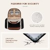 Attop Laptop Backpack for Women with Pouch Pocket for Large Capacity Cup,15.6 Inch Laptop Computer Bag Beige - 2 of 4