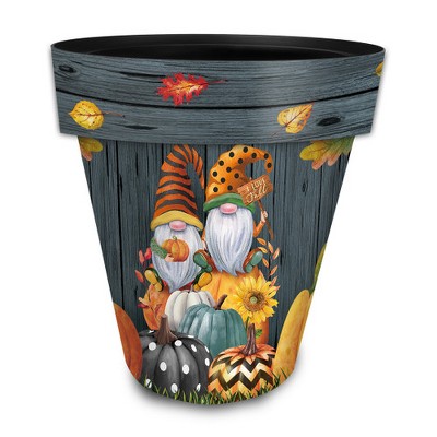 Briarwood Lane Fall Planter 14" x 15" x 15" Fall Gnomes Large For Fall Planter
