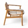 Christopher Knight Home Vickers Outdoor Acacia Wood Club Chairs with Cushions (Set of 2) - 4 of 4