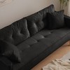 DOMETOUR 70" Velvet Sofa Couch Luxury Modern Upholstered 3-Seater sofa with 2 Pillows for Living Room - 2 of 4