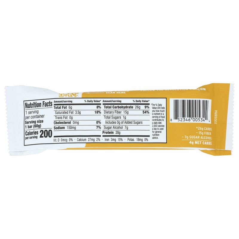 No Cow Sticky Cinnamon Roll Dipped Protein Bar - 12 bars, 2.12 oz, 3 of 5