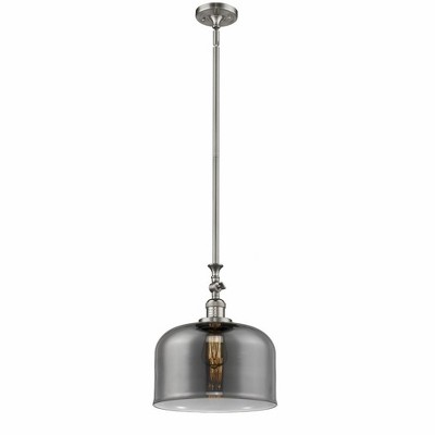 Bell - 1 Light Stem Hung Mini Pendant In Industrial Style-15 Inches Tall and 12 Inches Wide