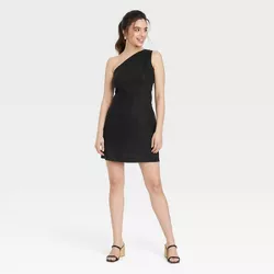 Women's Sleeveless One Shoulder Dress - A New Day™