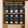 8-Pack Bed Sheet Organizers and Storage, Foldable Sheet Organizers for a Linen Closet, Balck-SpaceAid® - image 4 of 4