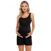 LXT-Maternity Dress Women's Scoop Neck Sleeveless Tank Top Summer Short Jumpsuit - 2 of 4