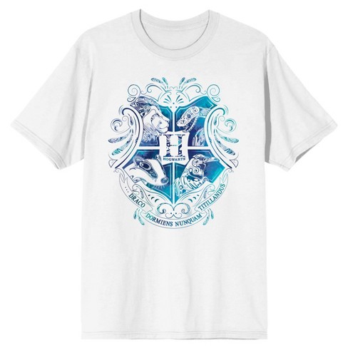 Hogwarts House Crest White Short Sleeve Tee - image 1 of 1