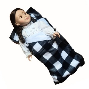 The Queen's Treasures 18in Doll Buffalo Check Sleeping Bag Fits American Girl - 1 of 4