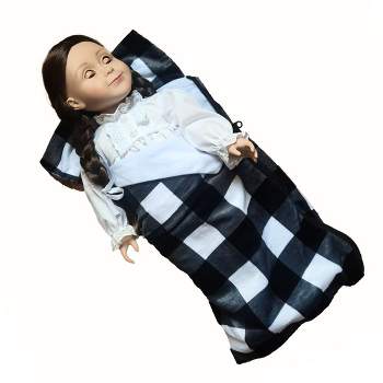 The Queen's Treasures 18in Doll Buffalo Check Sleeping Bag Fits American Girl