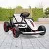 24V Kids Go Kart, Powerful Drift Kart with Dual 150W Motors, High Speed Electric Outdoor Ride On Toy, Battery Powered Ride On Racing Car with Music - 4 of 4