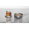 Kamenstein 7 Piece All Metal & Cork Coaster Set, Silver - 4 of 4