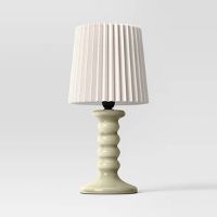 Room Essentials Mini Stick Table Lamp with Pleated Shade Deals