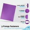 Plastic Folders with Pockets and Prongs, Two Pocket Folder with Brads, 6 Pc –by Enday - 3 of 4