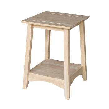 Bombay Tall End Table Unfinished - International Concepts