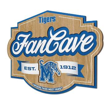 NCAA Memphis Tigers 3D Multi-Layered Fan Cave Sign - Official Team Colors, Floating Wall Mount Design