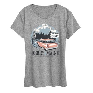 Women's - IT: Welcome to Derry - Welcome To Derry Destination Short Sleeve Graphic T-Shirt - 1 of 4