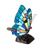 Chloe Lighting Kacy 5 Tiffany-style 1 Light Butterfly Accent Table Lamp 9" Tall - 2 of 2