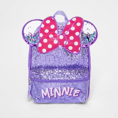 Kids' Minnie Mouse Glitter Backpack - Purple