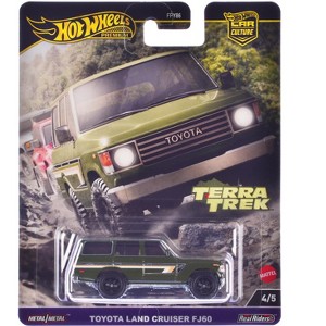 Toyota Land Cruiser FJ60 Green with Stripes "Terra Trek" Series Diecast Model Car by Hot Wheels - 1 of 1