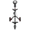 Caddymatic Golf Pro Lite 3 Wheel Golf Cart Black/Red - 3 of 4