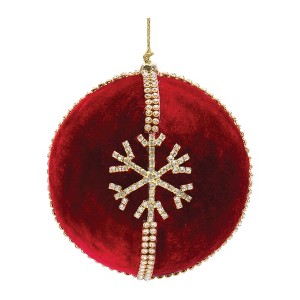 Melrose Jeweled Snowflake Ball Ornament (Set of 4) - 1 of 3