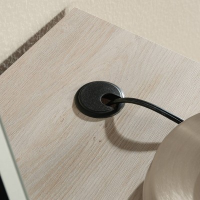 Chalked Chestnut Corner Computer Desk with Drawer and Filing Cabinet