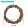 Unique Bargains Metal Door Window Decorations Hoop Round Rattan Wreaths 12 Pcs - 2 of 4