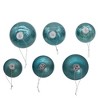 Kurt Adler 60-80MM Glass Shiny & Matte Teal Mercury Ball Ornaments, 20-Piece Set - 3 of 4
