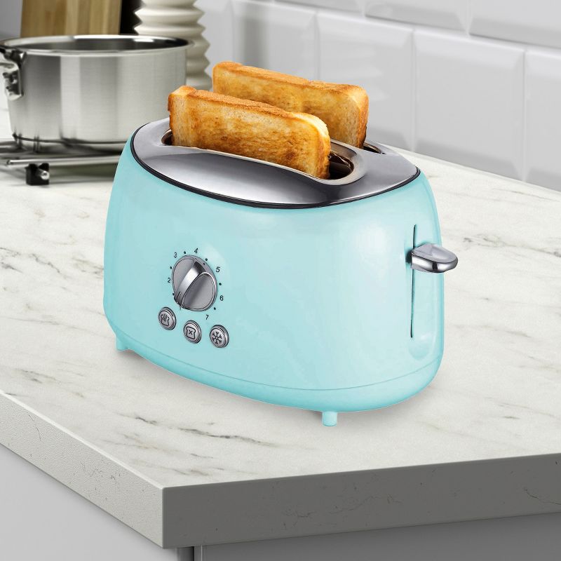 Brentwood Cool Touch 2-Slice Extra Wide Slot Retro Toaster, 4 of 5