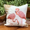 RightSide Designs Flamingo Fancy Indoor/Outdoor Throw Pillow - 4 of 4