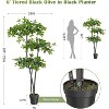 Artificial Olive Tree with LED Lights – 800 Realistic Leaves & Handcrafted Trunk – Fake Indoor Tree for Home, Office, Apartment Decor - 4 of 4