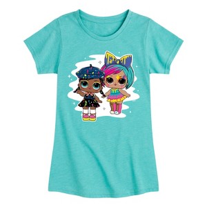 Girls' - LOL Surprise! - Drip Drop Painting Girls Fitted Short Sleeve Graphic T-Shirt - 1 of 4