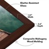 Americanflat 12x18 Poster Frame in Mahogany - Composite Wood with Shatter Resistant Glass - Wall Mounted Horizontal and Vertical Formats - 3 of 4