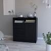 Okak 3/4-Drawer Open Shelf Storage Dresser Versatile Organizer for Small Spaces Modern Home Office/Bedroom Furniture - 2 of 4