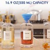 4 Glass Bottles with Gold Pumper and Syrup Labels - 16.9 oz Coffee Syrup Dispenser Set for Coffee Shop or Home Bar - 2 of 4