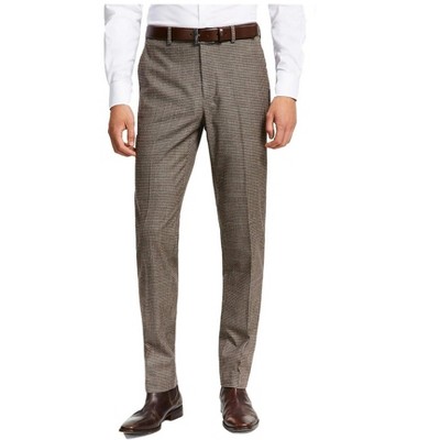 bar III Mens Check Dress Pants Slacks