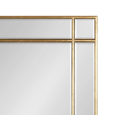 Gold Leaf Rectangular Wood Framed Vanity Mirror, 24 x 36