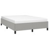 vidaXL Bed Frame Light Gray 59.8 in.x79.9 in. Queen Fabric - 3 of 4