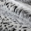 AENKYO Leopard Print Faux Fur Throw Blanket, Oversized 60x80" with Velvet Back - 4 of 4