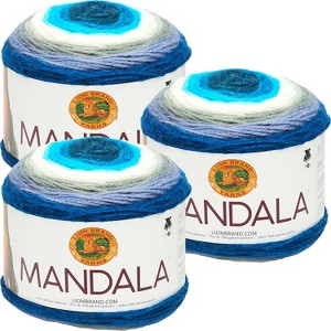 (3 Pack) Lion Brand Mandala Yarn - Mermaid - 1 of 3