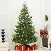 HOMCOM 9ft Artificial Sparse Christmas Tree with Steel Stand and 4306 Tips for Home Office Holiday - 2 of 4