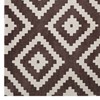 Modway Alika 8x10 Area Rug - Abstract Diamond Trellis Pattern in Beige and Gray, Soft Polypropylene Low Pile Weave - 3 of 4