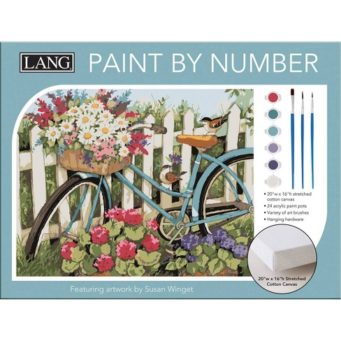 4pk Paint-by-number Canvas Board Kit Florals - Mondo Llama™ : Target