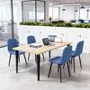 KWPZQEB 63" Rectangular Dining Table for 6-8, , Farmhouse Dining Table with Wooden Tabletop & Rust-Resistant Iron Legs for Dining Room, Living Room - 3 of 4