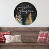 Tis the Season Pines Circular Wood Dècor - 2 of 2