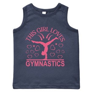 The Juniper Shop This Girl Loves Gymnastics Toddler Tank - 1 of 4