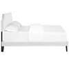 Modway Laura Queen Vinyl Platform Bed with Round Splayed Legs – Modern Faux Leather Upholstered Bed, No Box Spring Needed - 2 of 4
