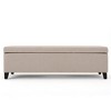 PAGED Storage Ottoman Bench,50.5" End of Bed Bench with Lift Top & Birch Wood Legs,Ottoman with Storange for Living Room,Entryway - 4 of 4