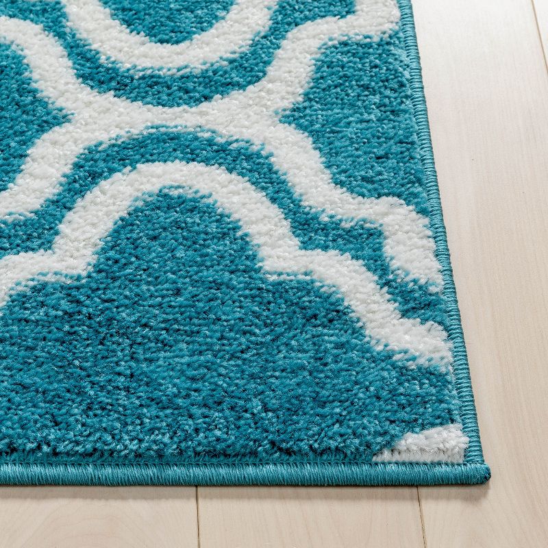 Modern Calipso Lattice Trellis Bright Kids Room Carpet Soft Durable Area Rug, 4 of 7